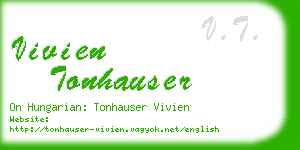 vivien tonhauser business card